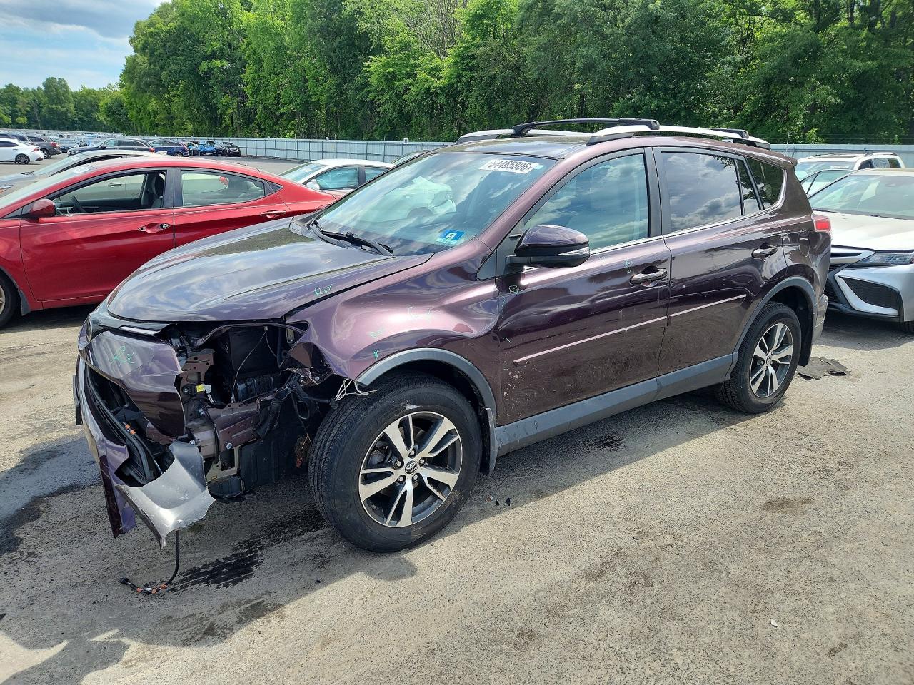 2018 Toyota RAV4 XLE, VIN 2T3RFREV6JW800006 — Front end