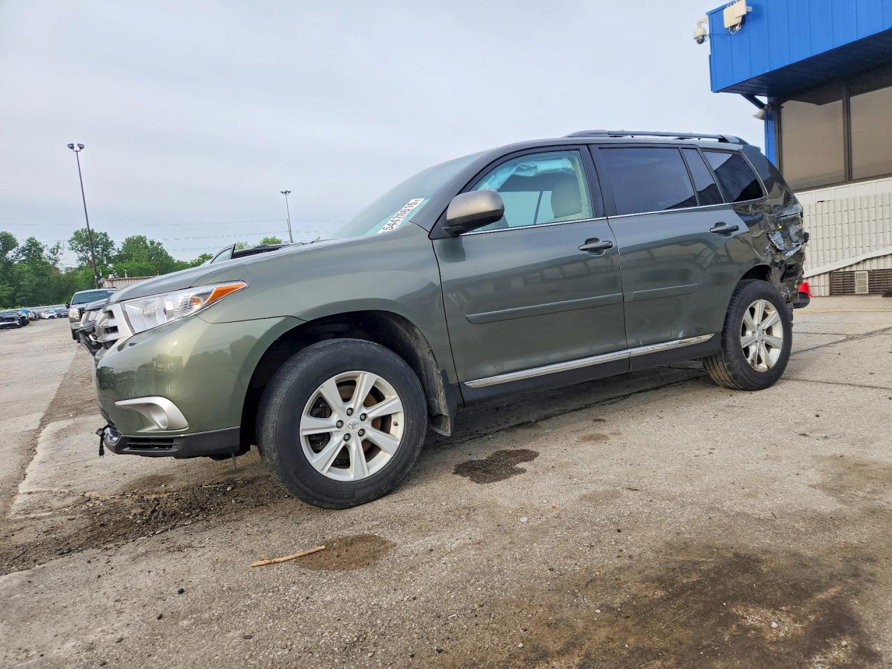2012 Toyota Highlander, VIN 5TDBK3EH9CS142710 — Rear end