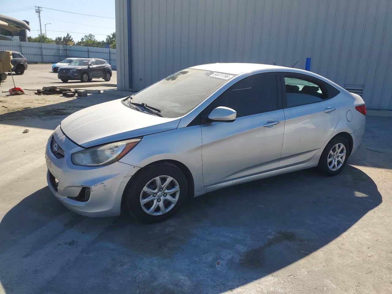 2013 Hyundai Accent GLS, VIN KMHCT4AEXDU357539 — Vandalism