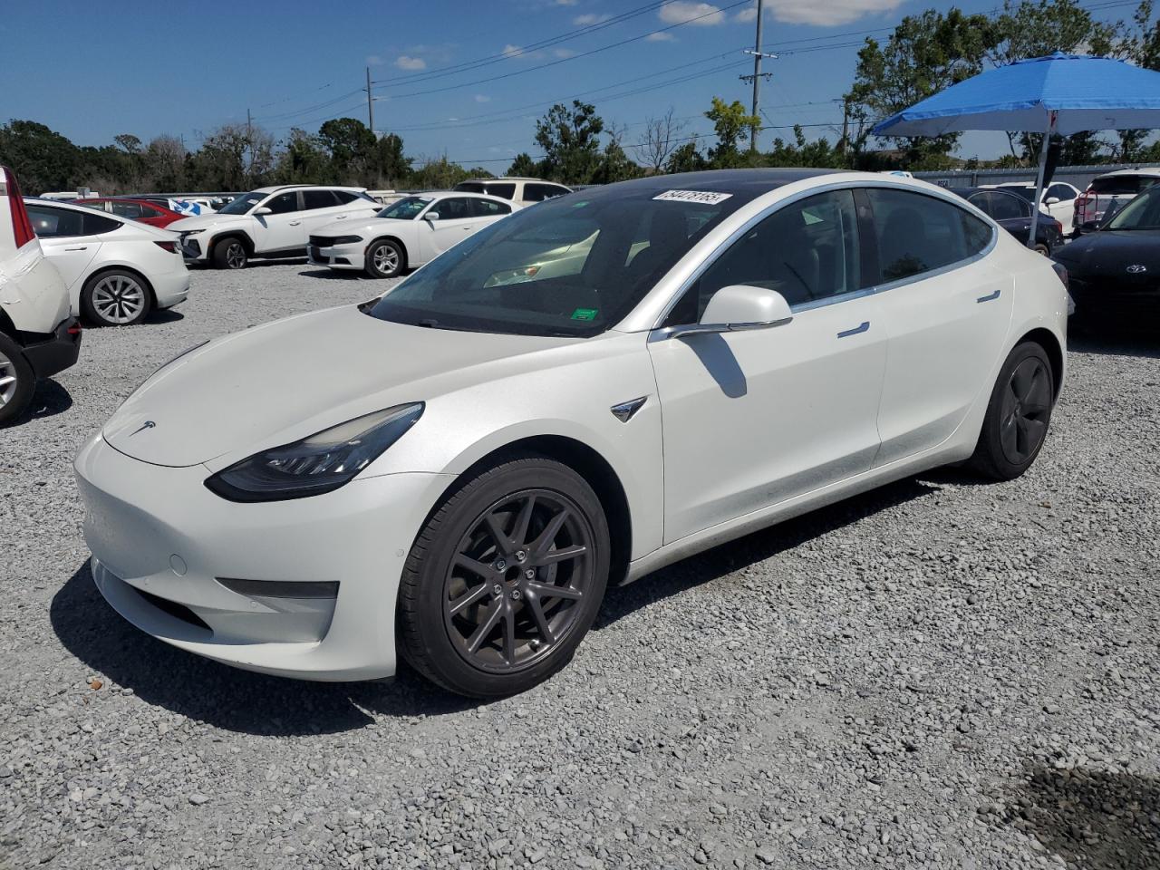 2020 Tesla Model 3 Standard Range Plus, VIN 5YJ3E1EA8LF659083 — Partial repair