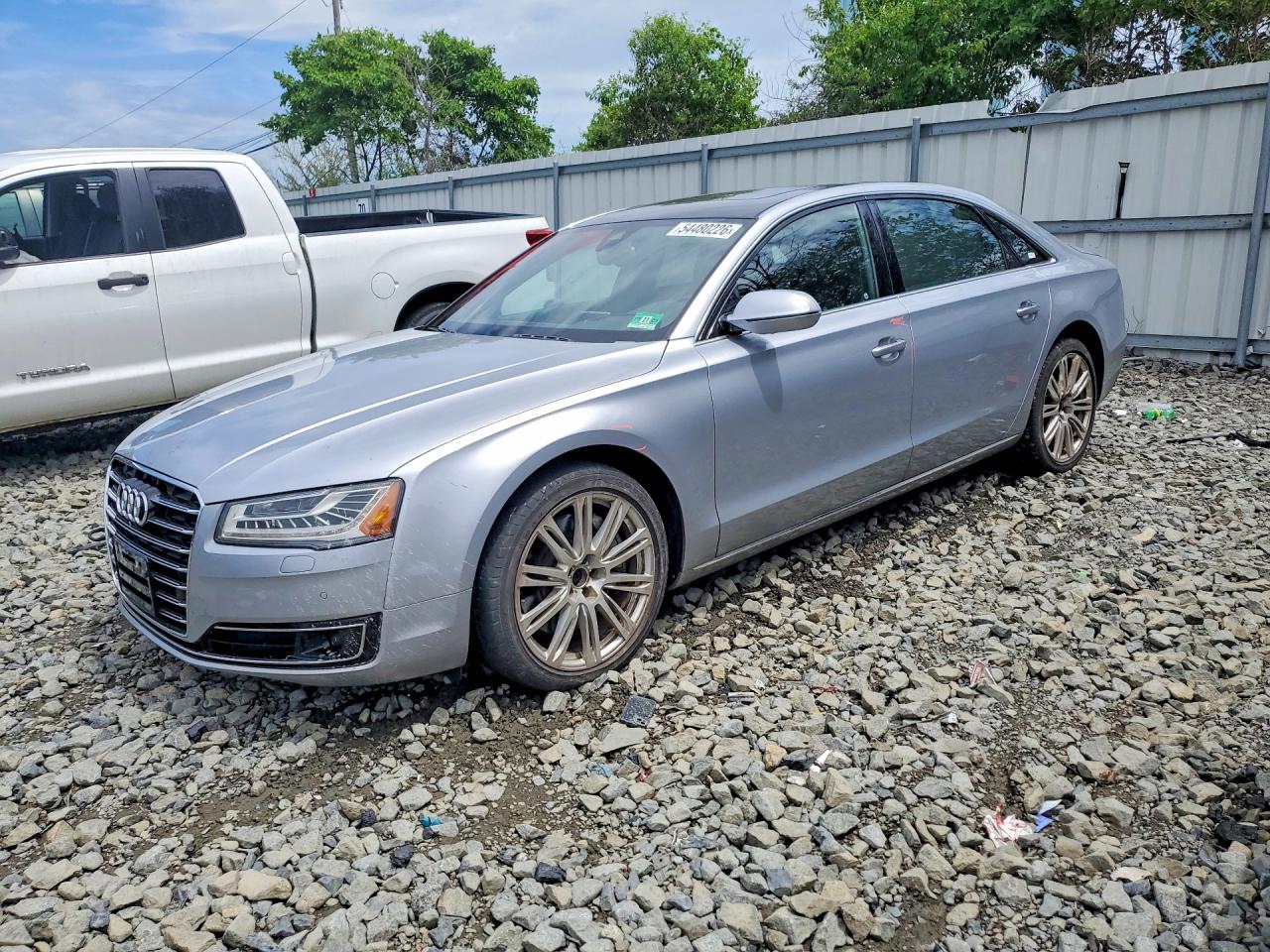 2016 Audi A8 3.0T, VIN WAU34AFD5GN013340 — Rear end