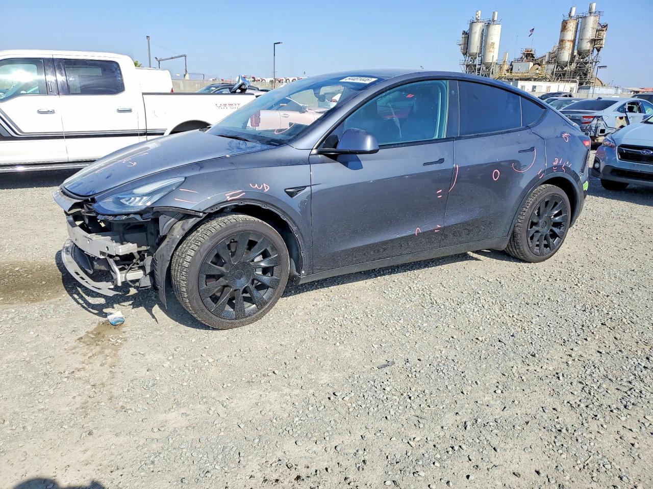 2021 Tesla Model Y Long Range, VIN 5YJYGDEE7MF218776 — All over