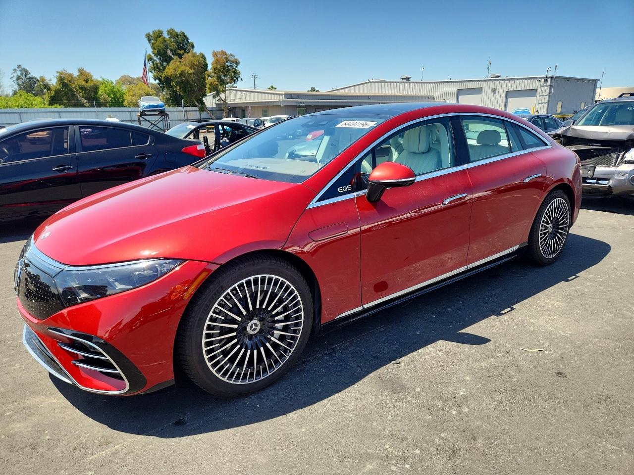 2022 Mercedes-Benz EQS 450+, VIN W1KCG2DB3NA014787 — Side