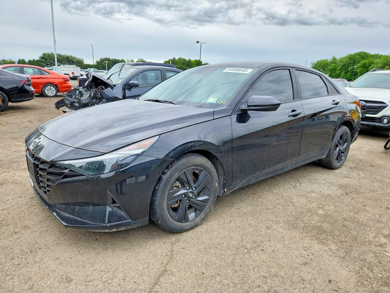 2022 Hyundai Elantra SEL, VIN KMHLS4AG6NU317903 — Rear end