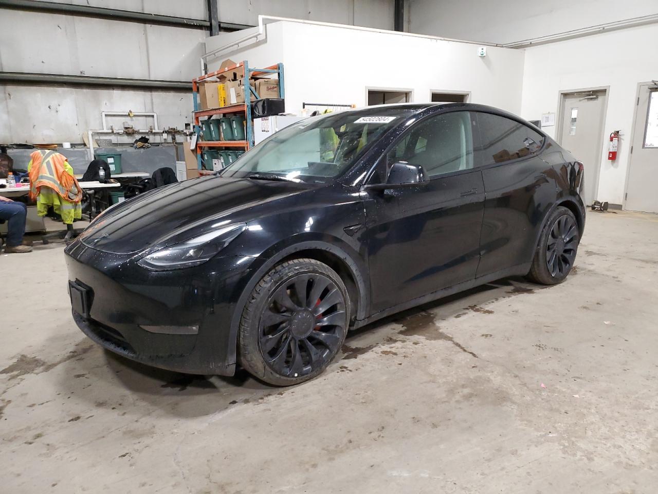 2022 Tesla Model Y Performance, VIN 7SAYGDEF3NF532177 — Vandalism