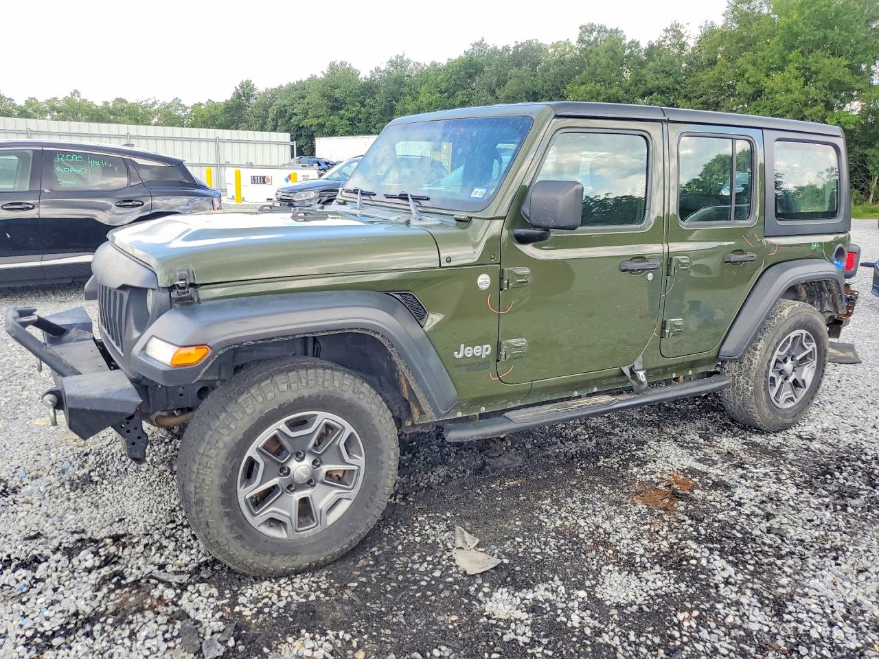 2021 Jeep Wrangler Unlimited Willys, VIN 1C4HJXDN5MW549162 — Rear end