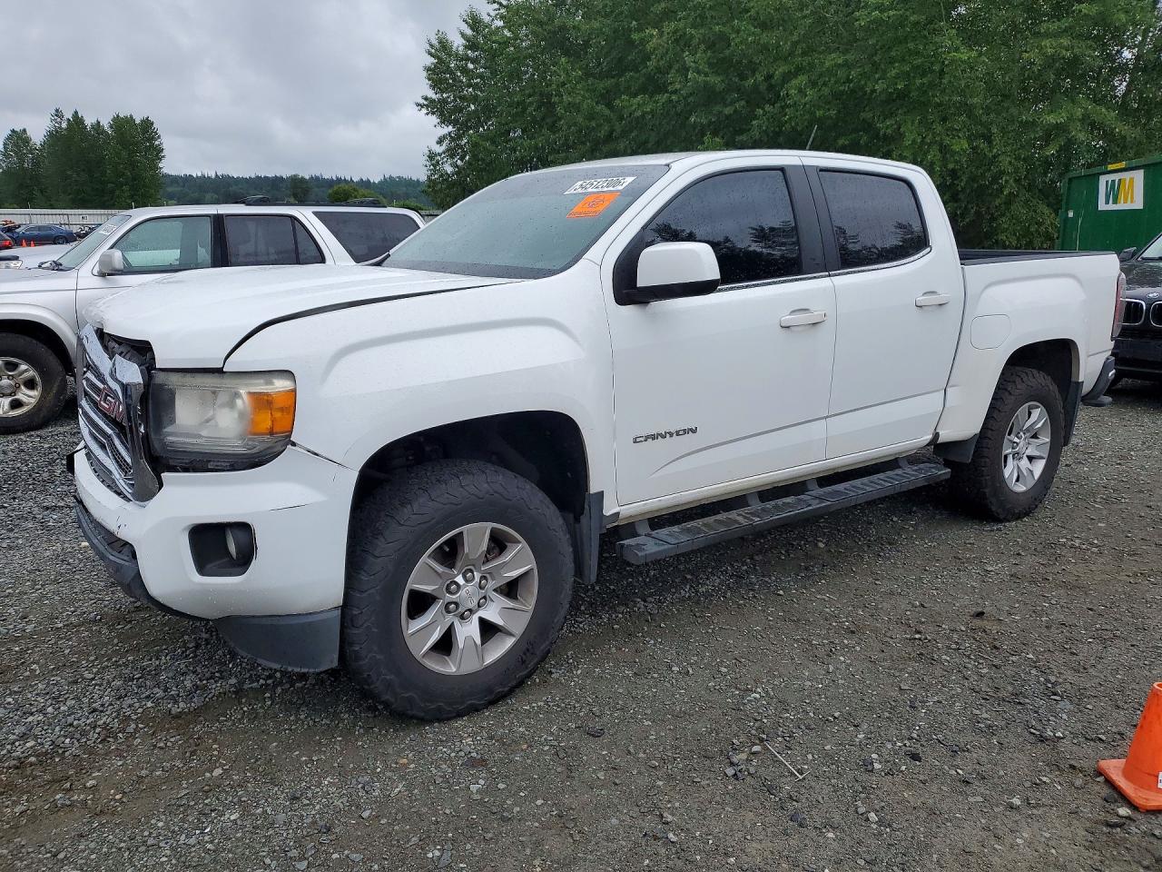 2015 GMC Canyon 2WD SLE, VIN 1GTG5BE35F1230585 — Front end