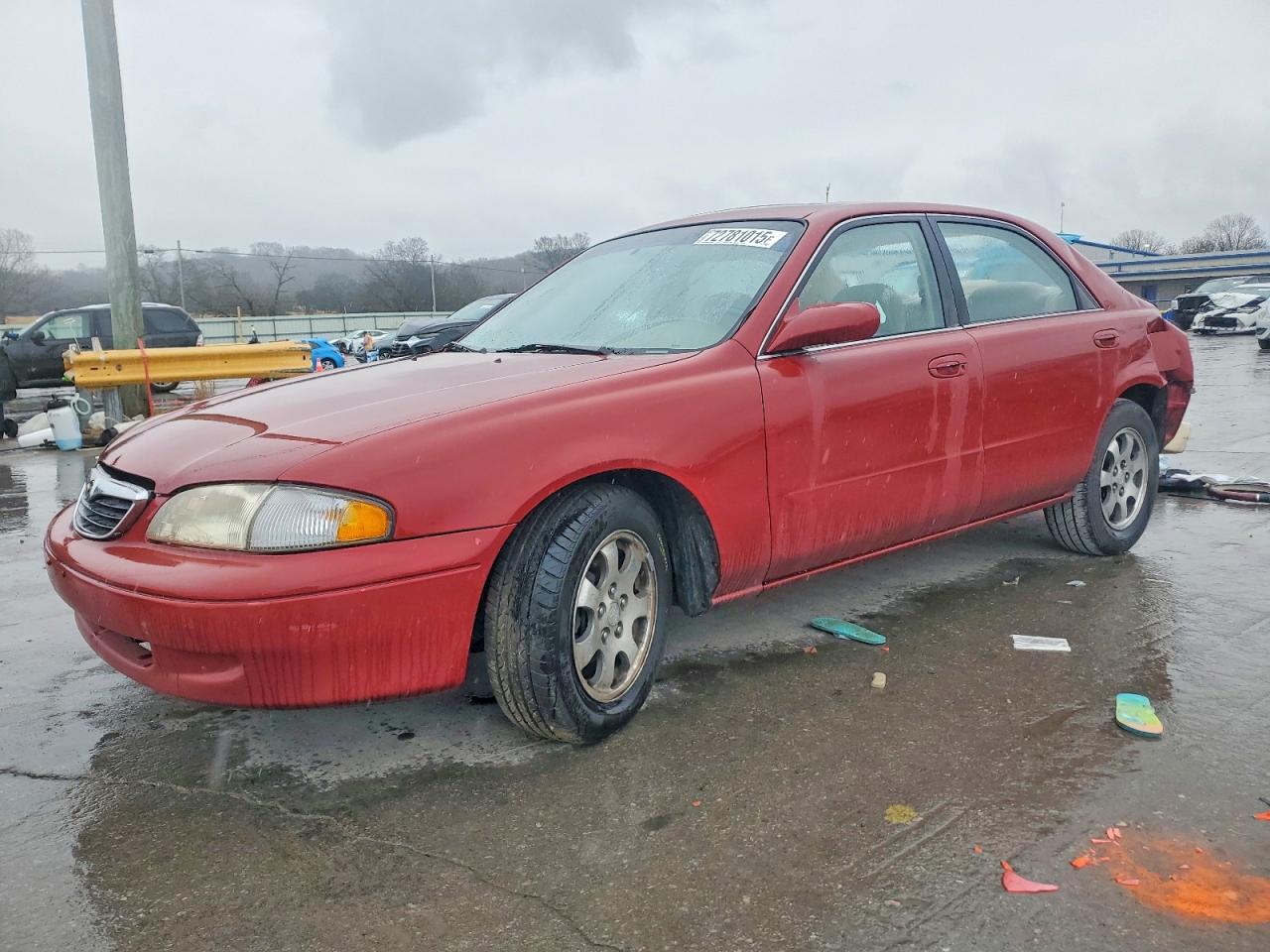 1999 Mazda 626 ES, VIN 1YVGF22C3X5818622 — Rear end