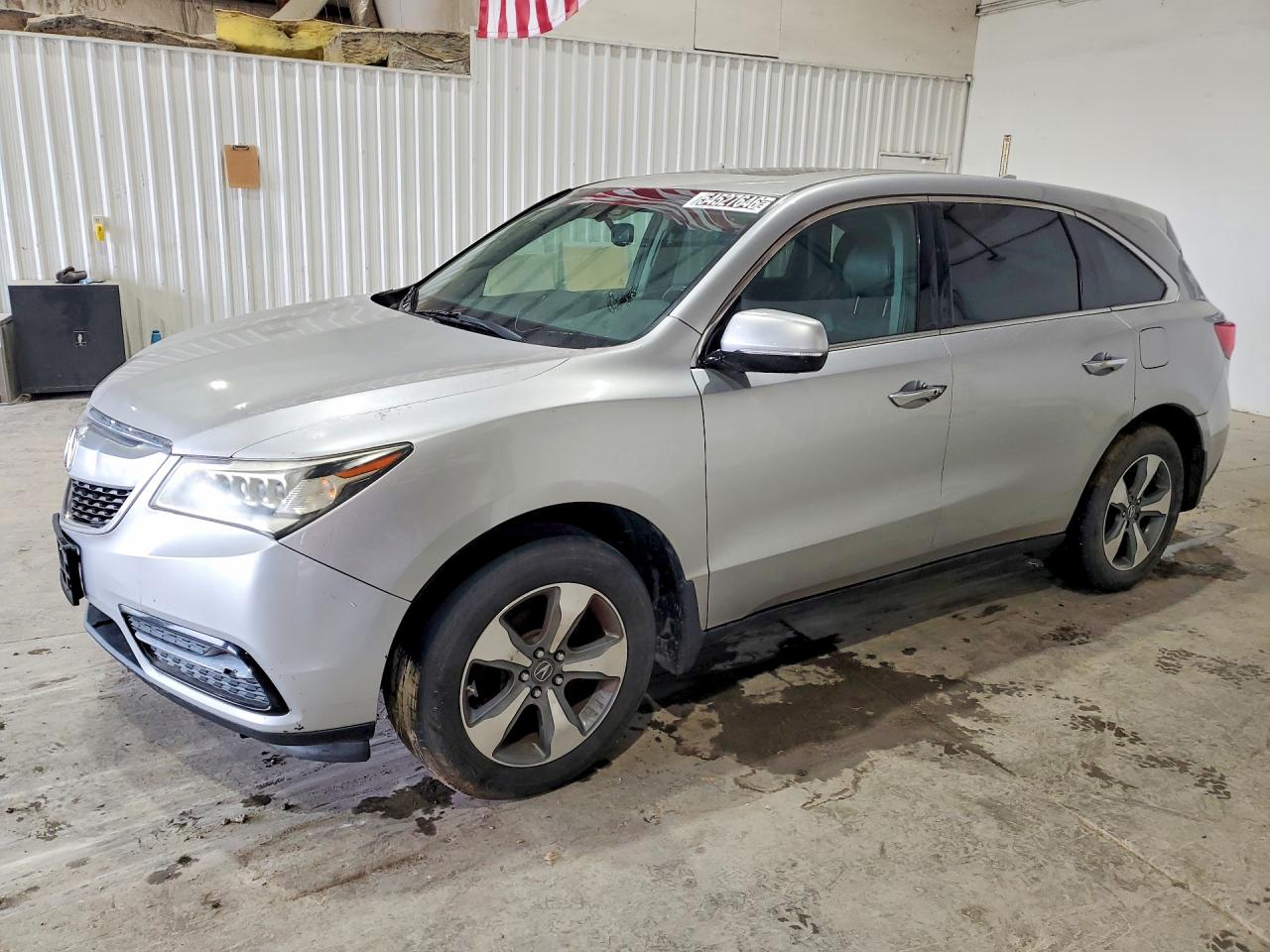 2015 Acura MDX, VIN 5FRYD4H25FB010925 — Stripped