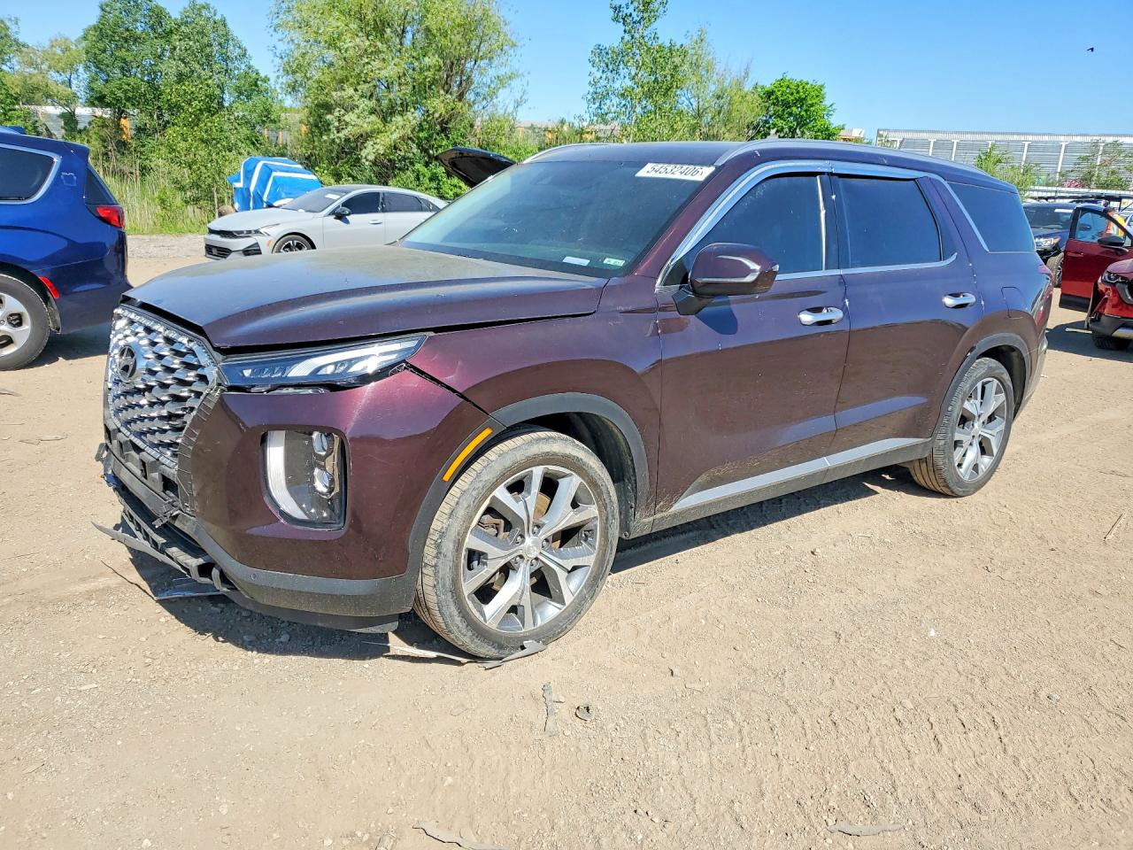 2020 Hyundai Palisade SEL, VIN KM8R4DHE9LU126997 — Front end