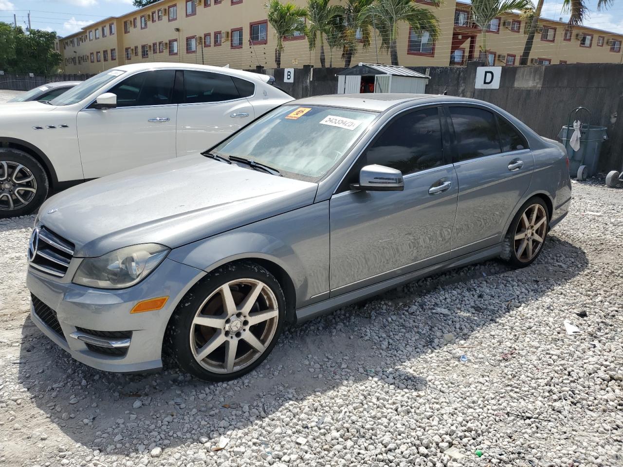 2014 Mercedes-Benz C 250 Sport, VIN WDDGF4HB5EA959413 — Biohazard / chemical