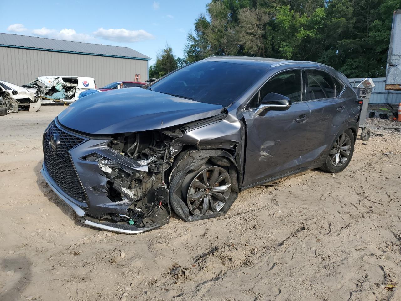 2021 Lexus NX 300 F Sport, VIN JTJSARBZ0M2180271 — Бок