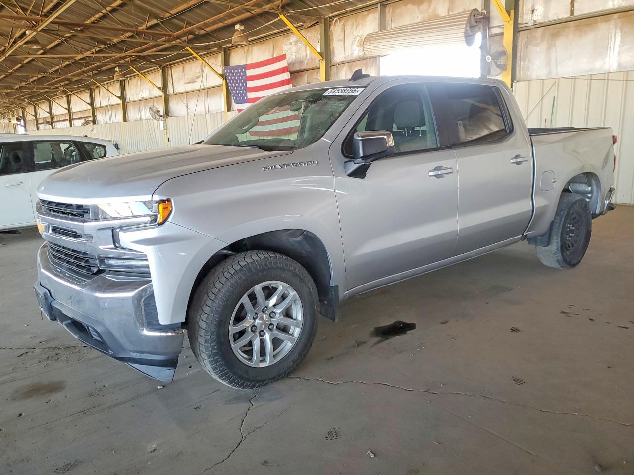 2021 Chevrolet Silverado 1500 LT, VIN 3GCPWCEKXMG367837 — Prior damage history