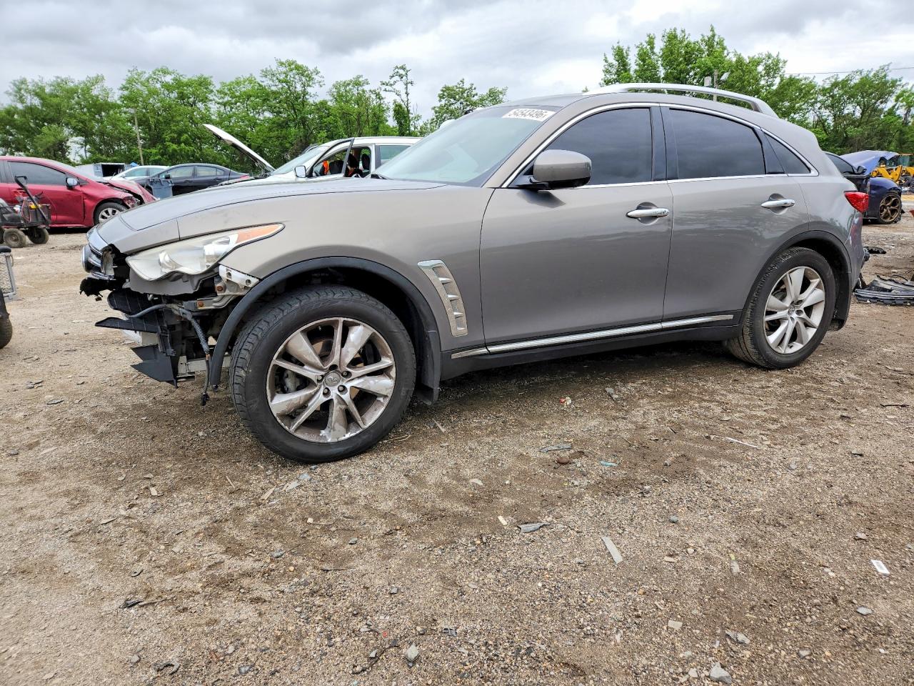 2013 Infiniti FX, VIN JN8CS1MW9DM174728 — Front end