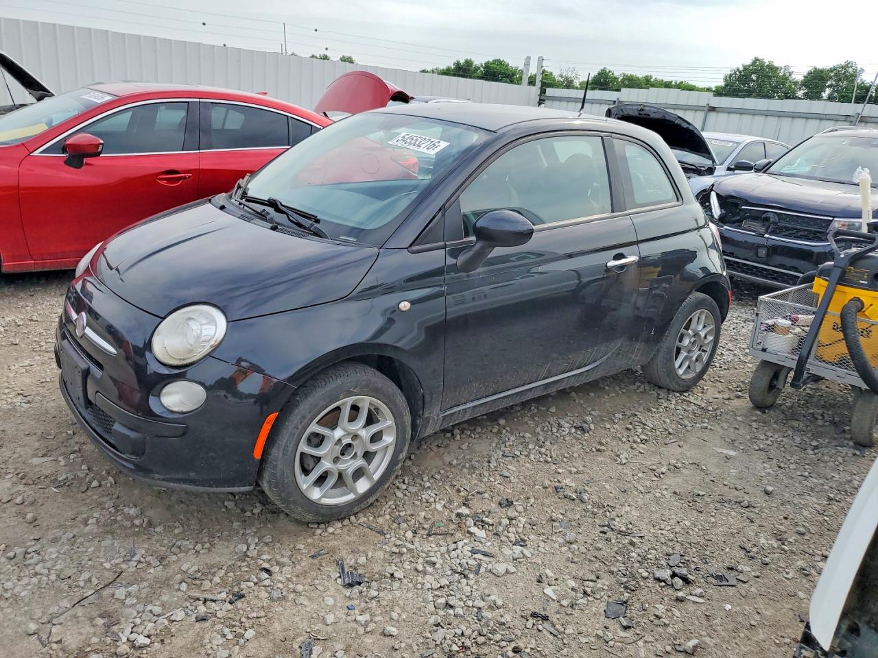 2013 FIAT 500 Pop, VIN 3C3CFFAR6DT528571 — Water / flood