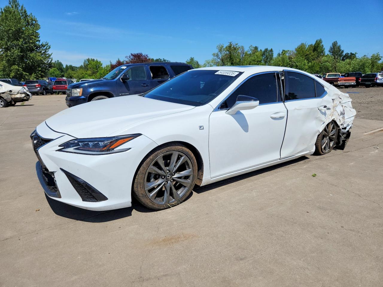 2019 Lexus ES 350 F Sport, VIN 58ABZ1B16KU012194 — Зад
