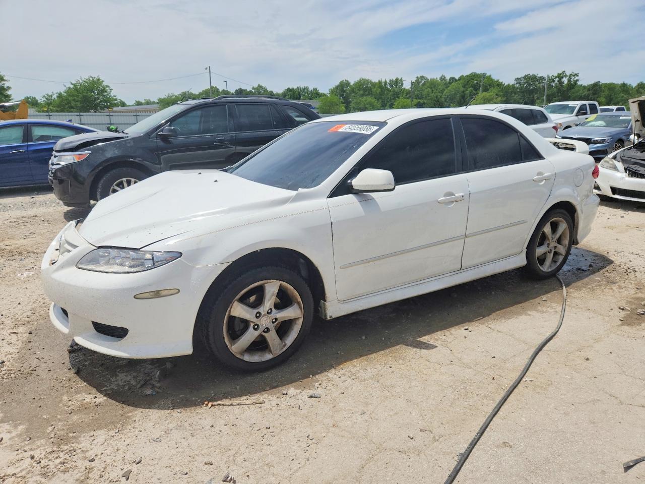 2005 Mazda 6 i, VIN 1YVHP80C055M41123 — Front end