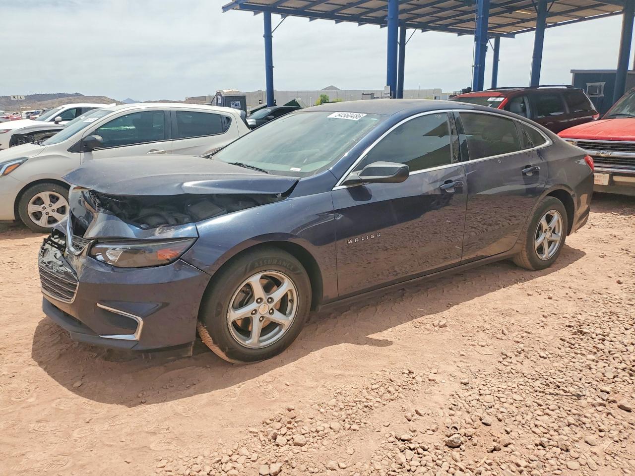 2018 Chevrolet Malibu LS, VIN 1G1ZB5ST9JF114236 — Front end
