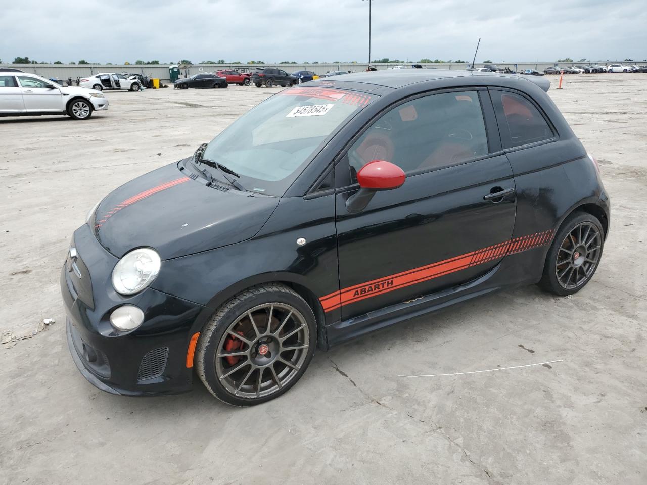 2012 FIAT 500 Abarth, VIN 3C3CFFFH9CT319324 — Hail