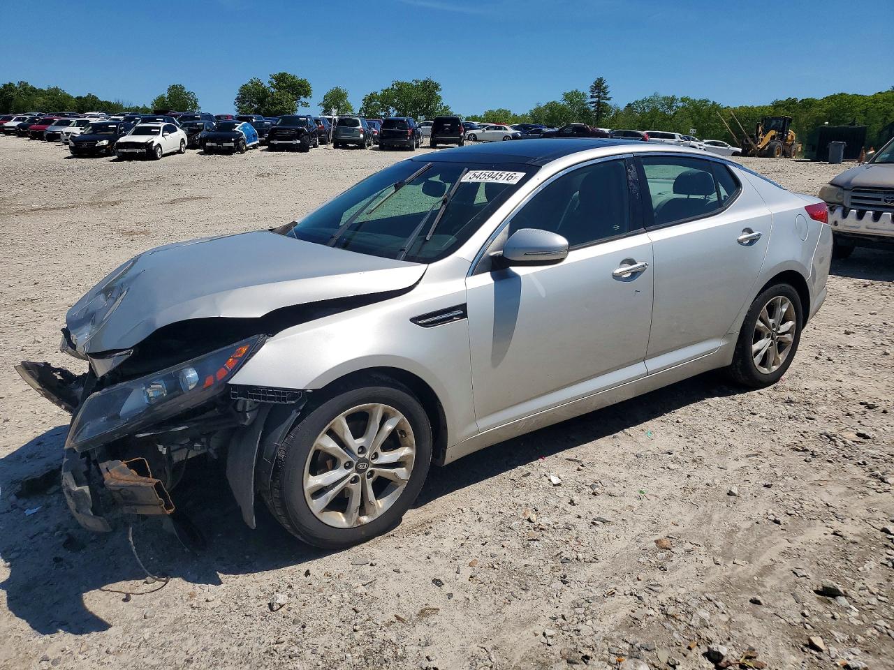2012 Kia Optima EX, VIN 5XXGN4A74CG069571 — Front end
