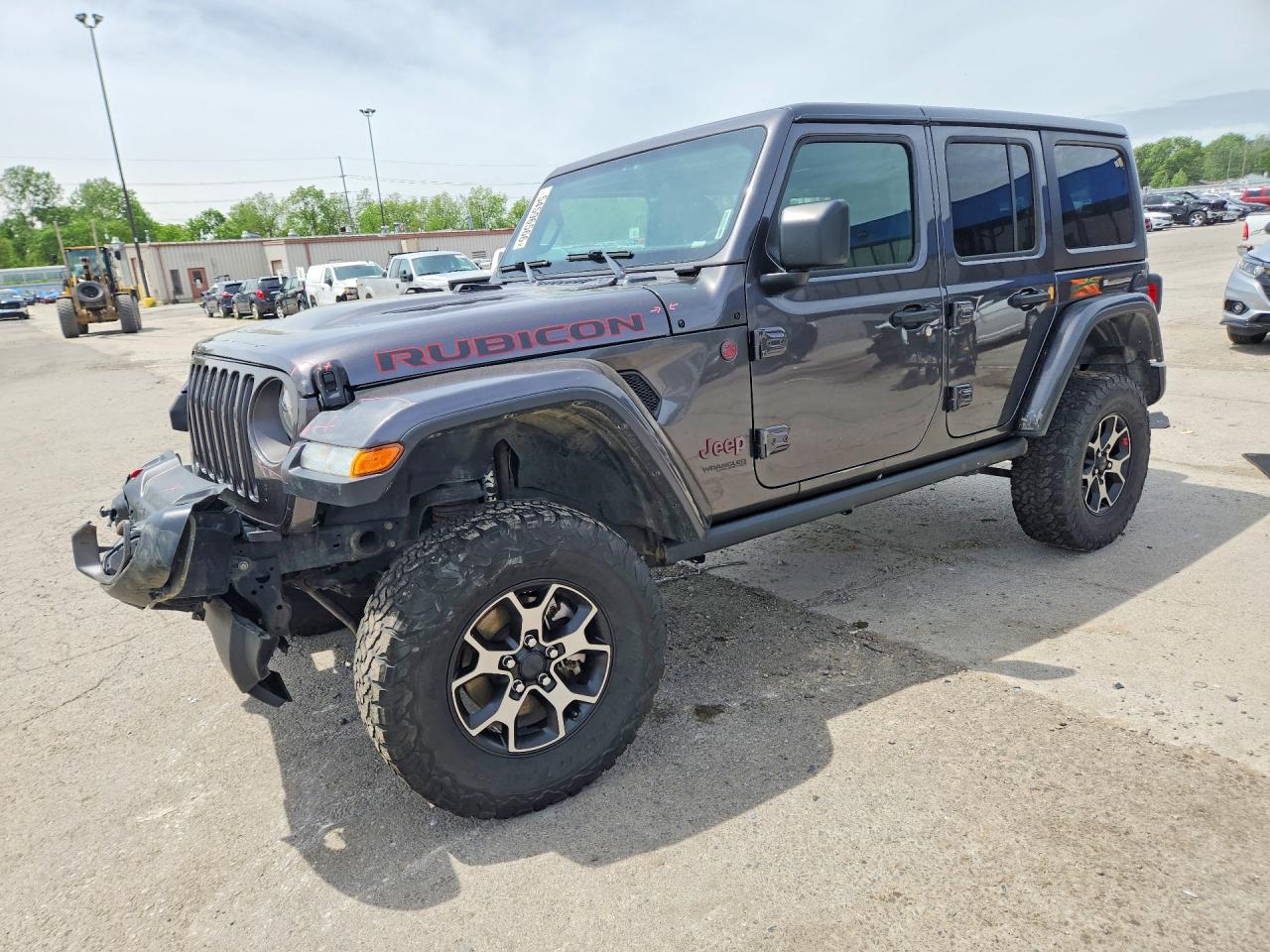 2018 Jeep Wrangler Unlimited Rubicon, VIN 1C4HJXFG6JW126682 — Front end