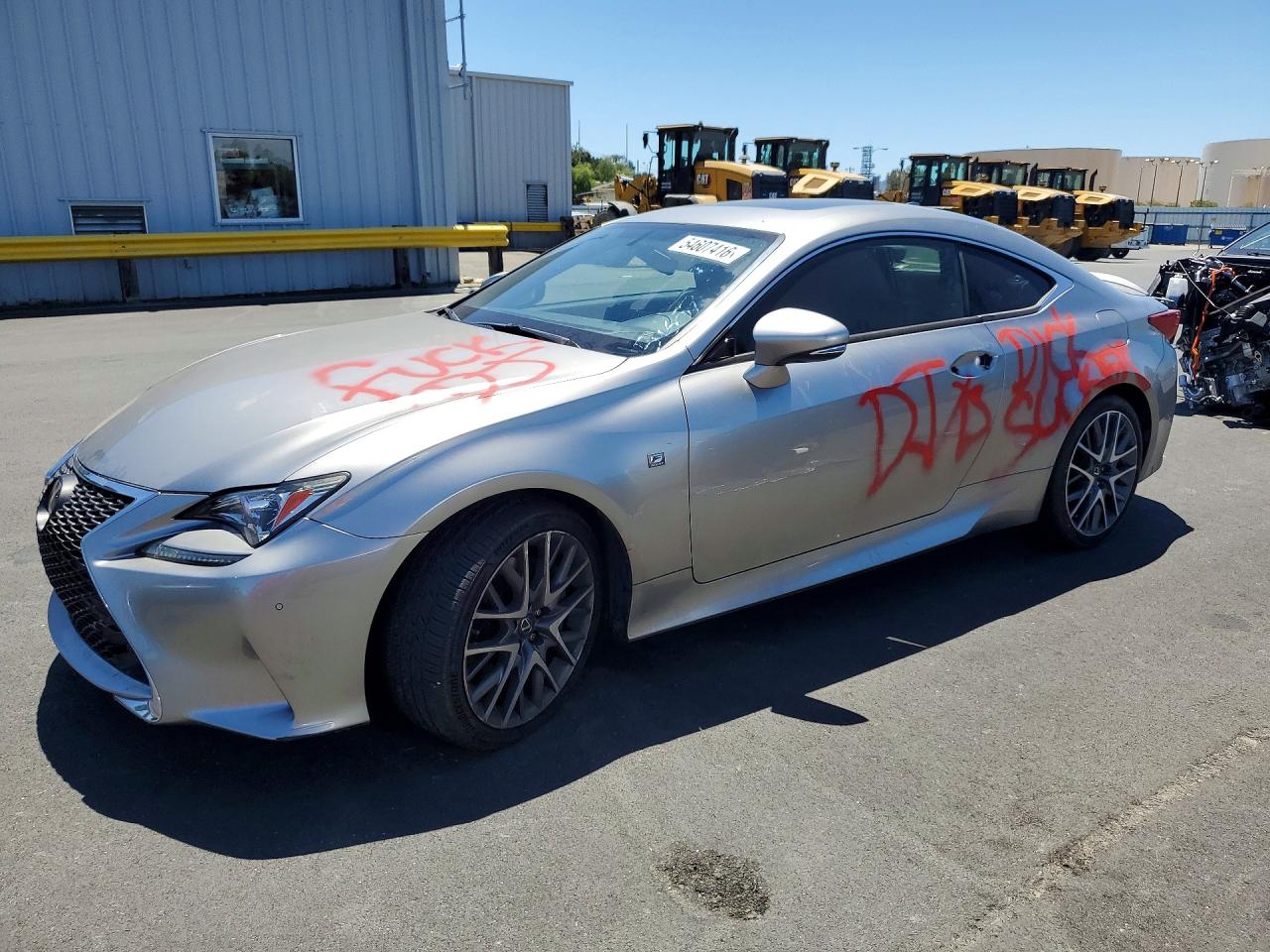2017 Lexus RC 200t F Sport, VIN JTHHA5BC8H5005464 — Vandalism