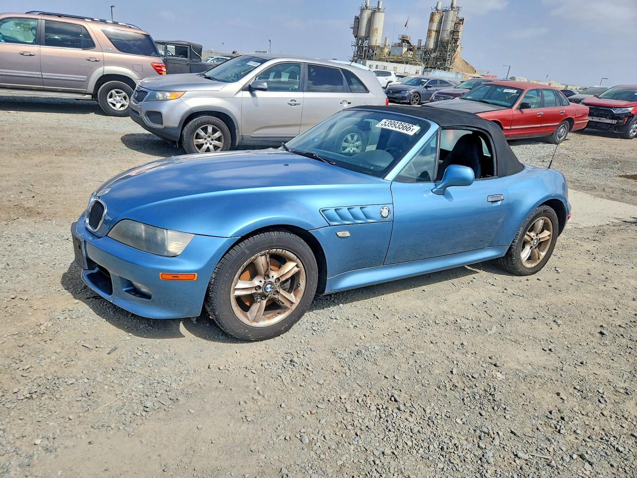 2001 BMW Z3 2.5, VIN WBACN33491LM00618 — Minor dents and scratches