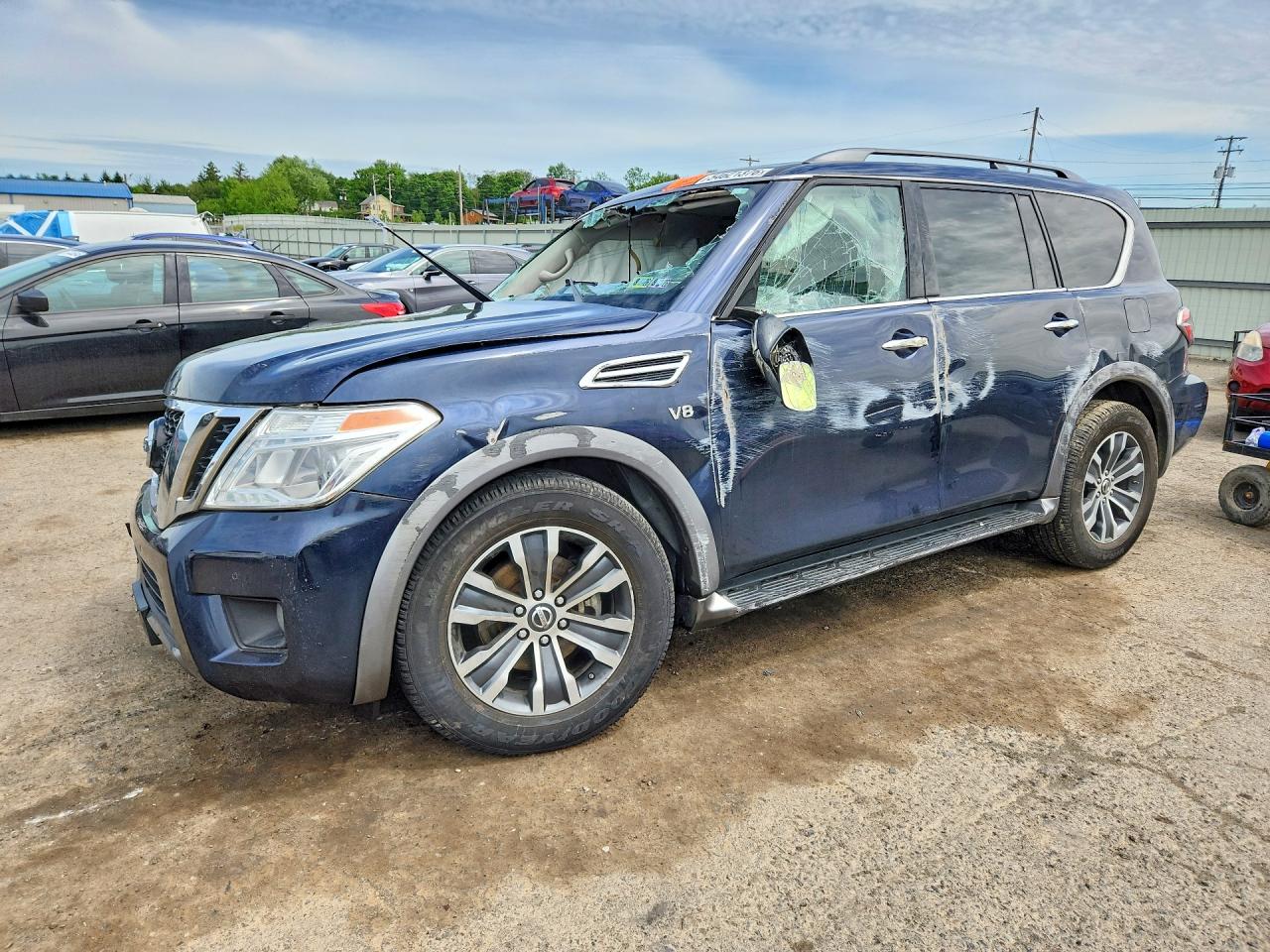 2019 Nissan Armada SL, VIN JN8AY2NC7KX511389 — Rollover