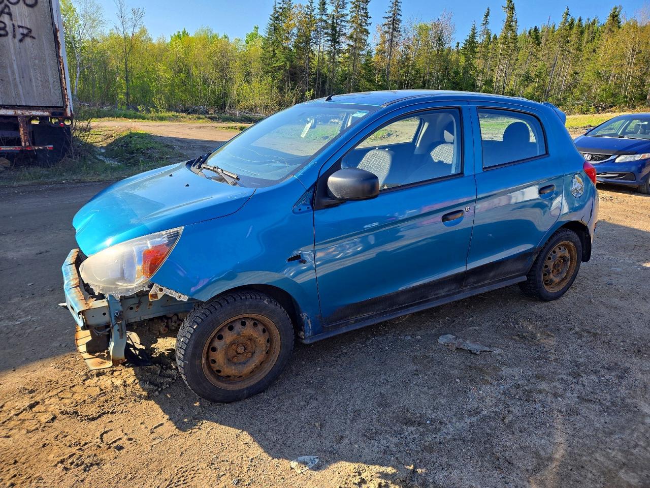2014 Mitsubishi Mirage DE, VIN ML32A3HJ3EH004737 — Front end