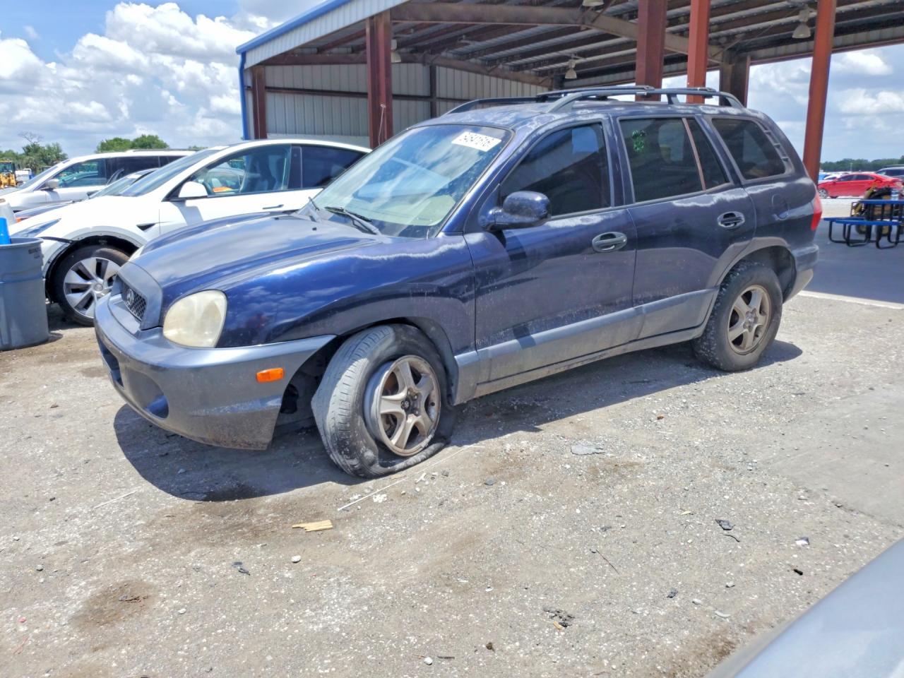 2004 Hyundai Santa Fe GLS, VIN KM8SC13E44U582210 — Undercarriage