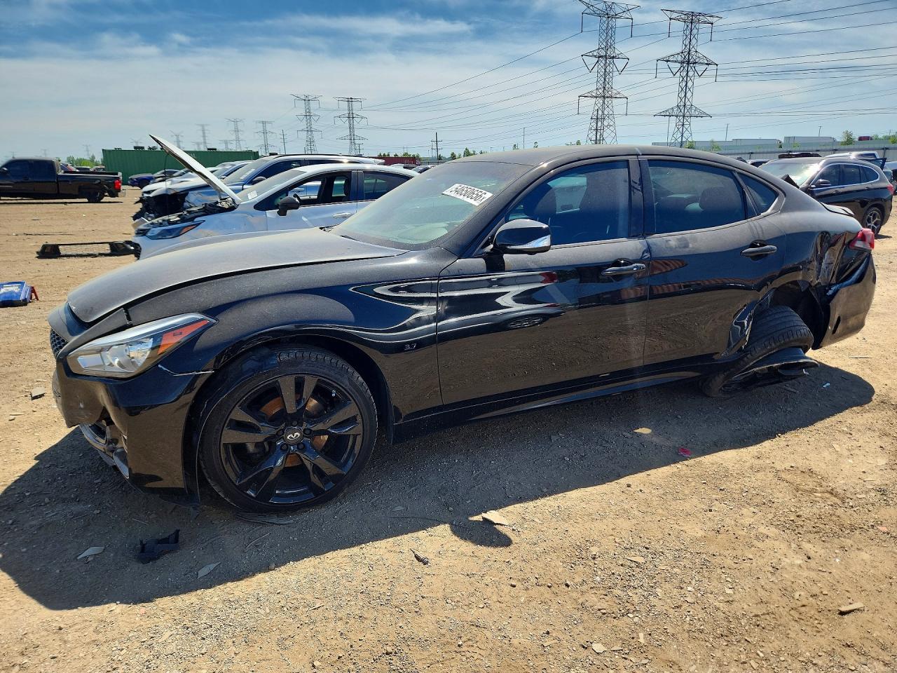 2019 Infiniti Q70 Luxe, VIN JN1BY1AR1KM585559 — Front end