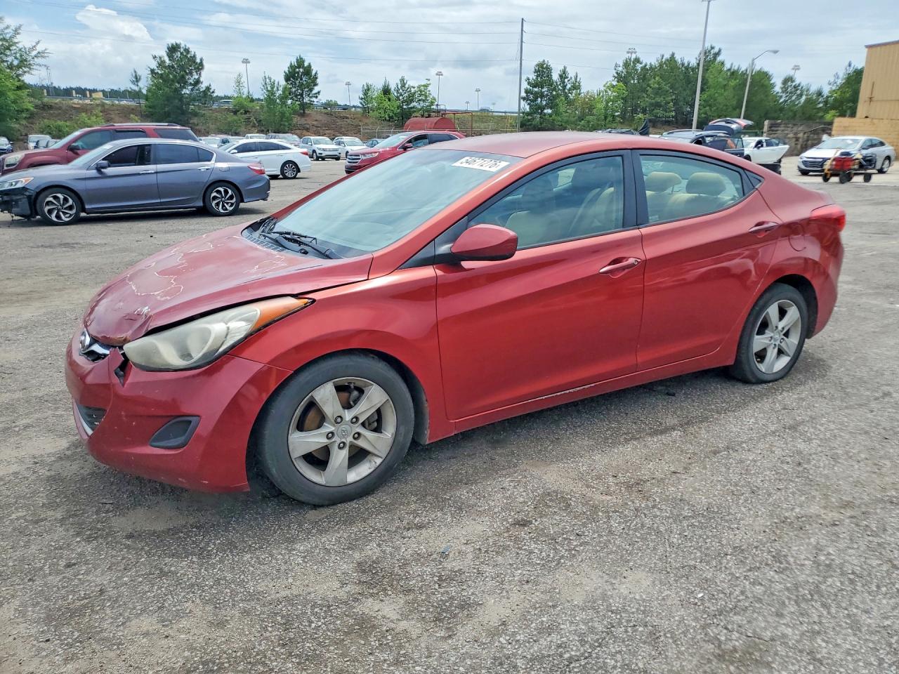 2011 Hyundai Elantra GLS, VIN KMHDH4AE9BU162597 — Front end