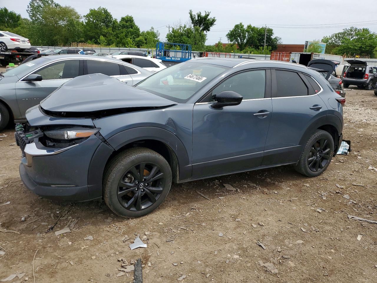 2022 Mazda CX-30 S Carbon Edition, VIN 3MVDMBCL4NM450583 — Front end