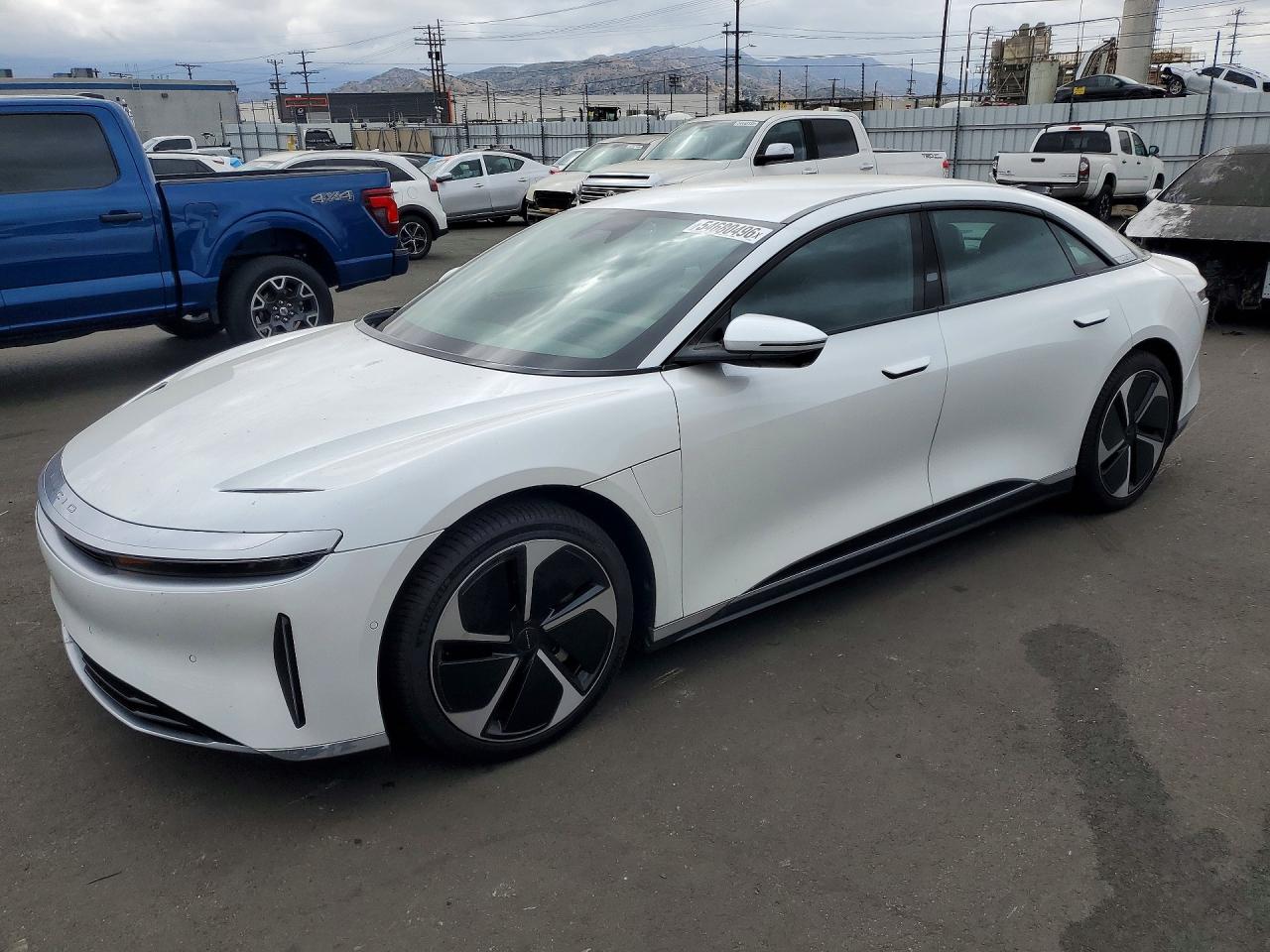 2024 Lucid Air Pure, VIN 50EA1PGA8RA009038 — Rear end