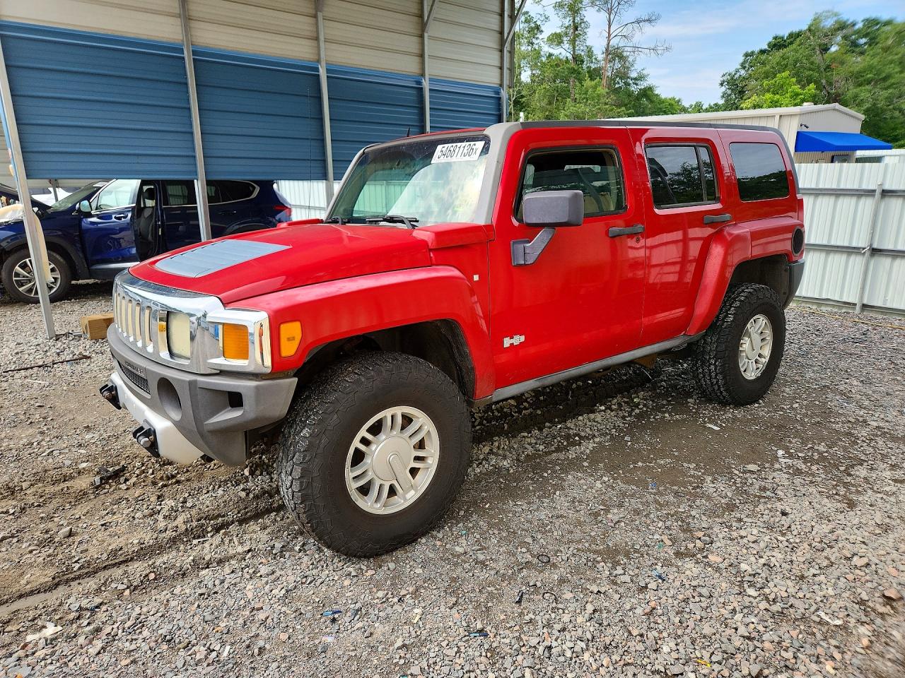 2009 Hummer H3 SUV, VIN 5GTEN13E598124227 — Rear end