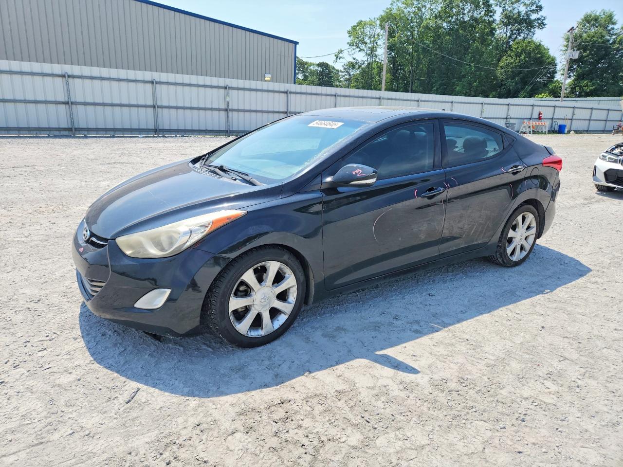2013 Hyundai Elantra GLS, VIN 5NPDH4AEXDH241794 — Rear end