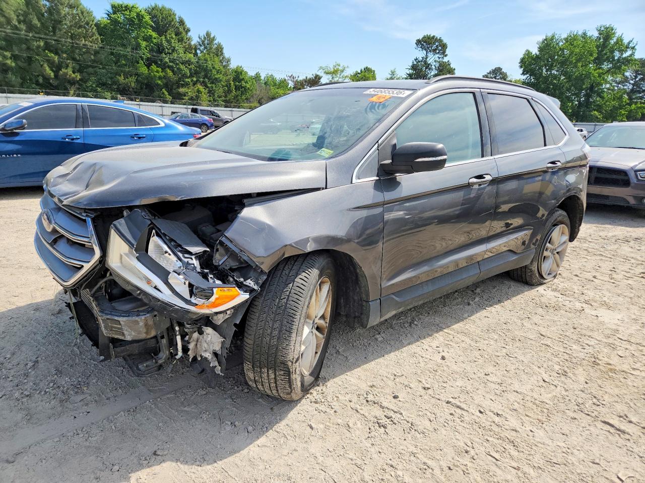 2017 Ford Edge SEL, VIN 2FMPK4J93HBC46897 — Front end