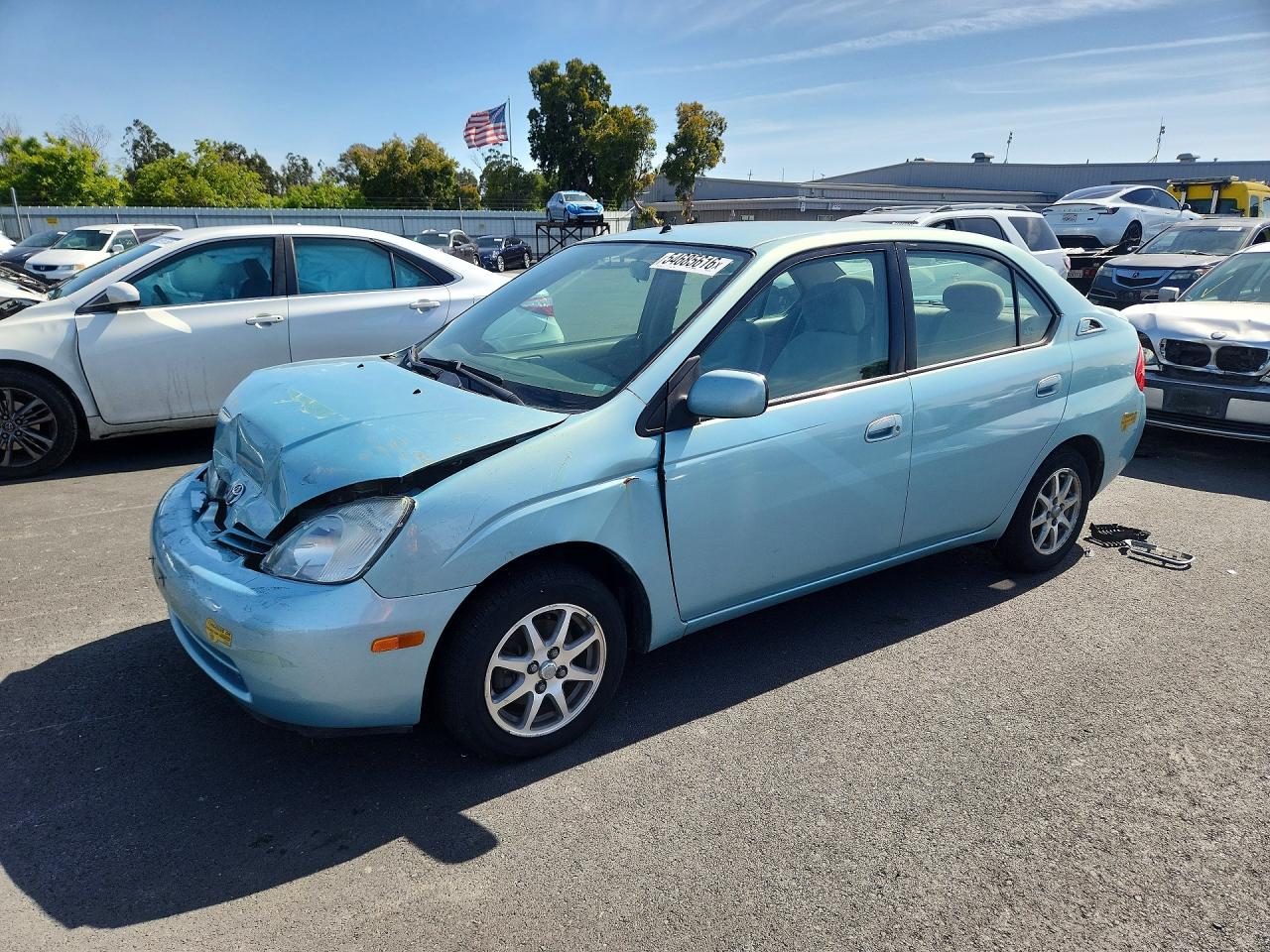 2002 Toyota Prius, VIN JT2BK18U120044567 — Front end