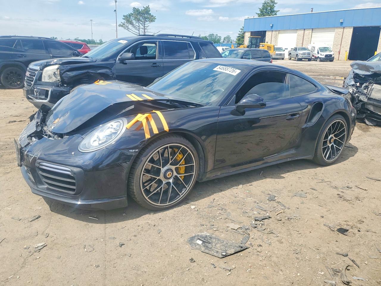 2017 Porsche 911 Turbo S, VIN WP0AD2A90HS166455 — Перед