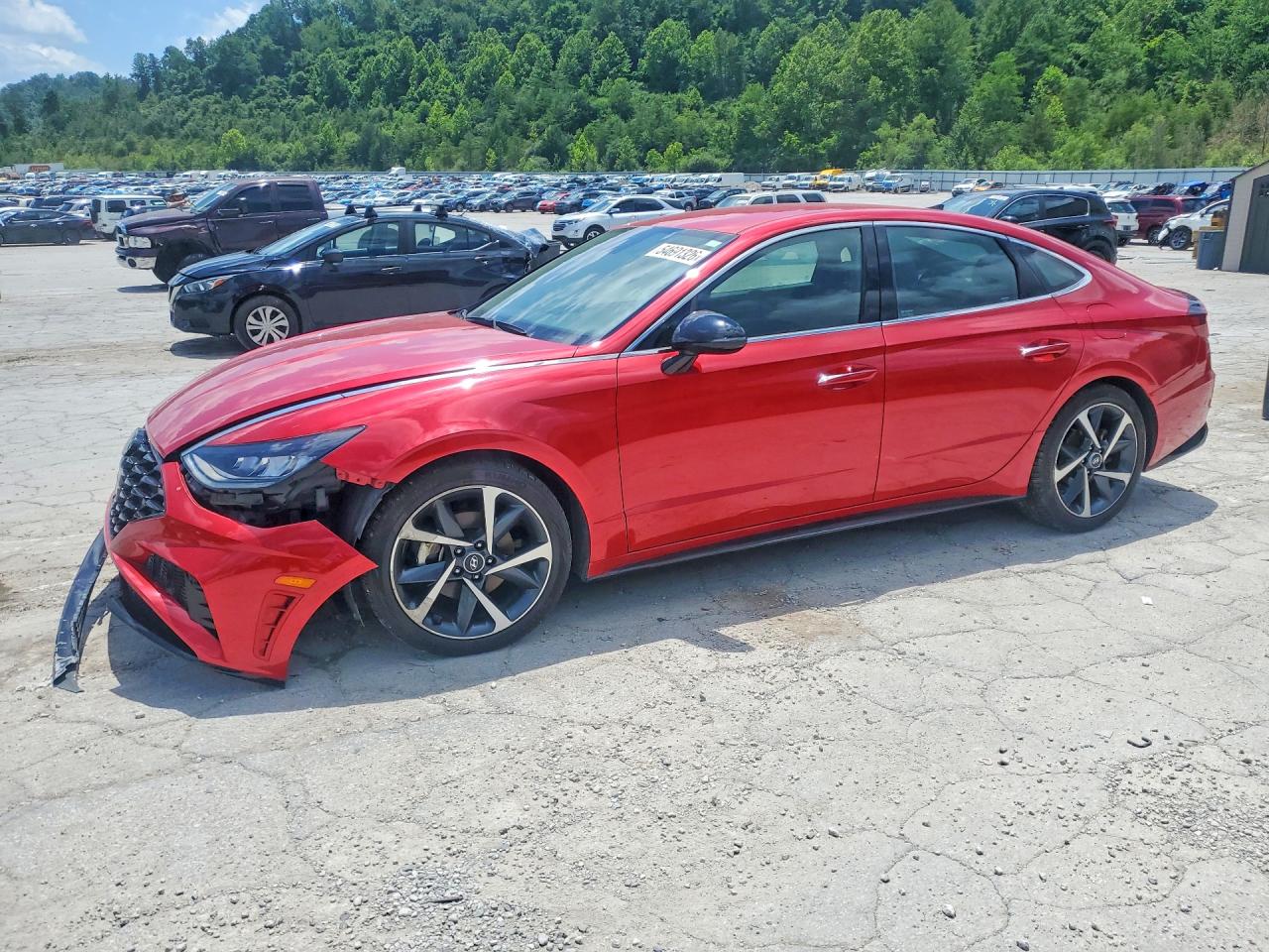 2021 Hyundai Sonata SEL Plus, VIN 5NPEJ4J22MH064835 — Пожар в салоне