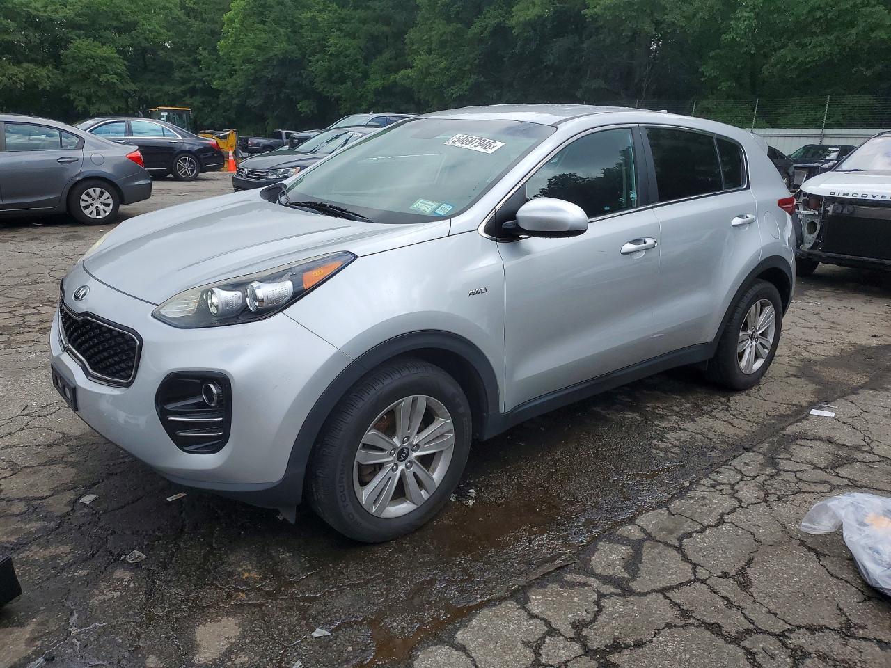 2018 Kia Sportage LX, VIN KNDPMCAC3J7346548 — Burn