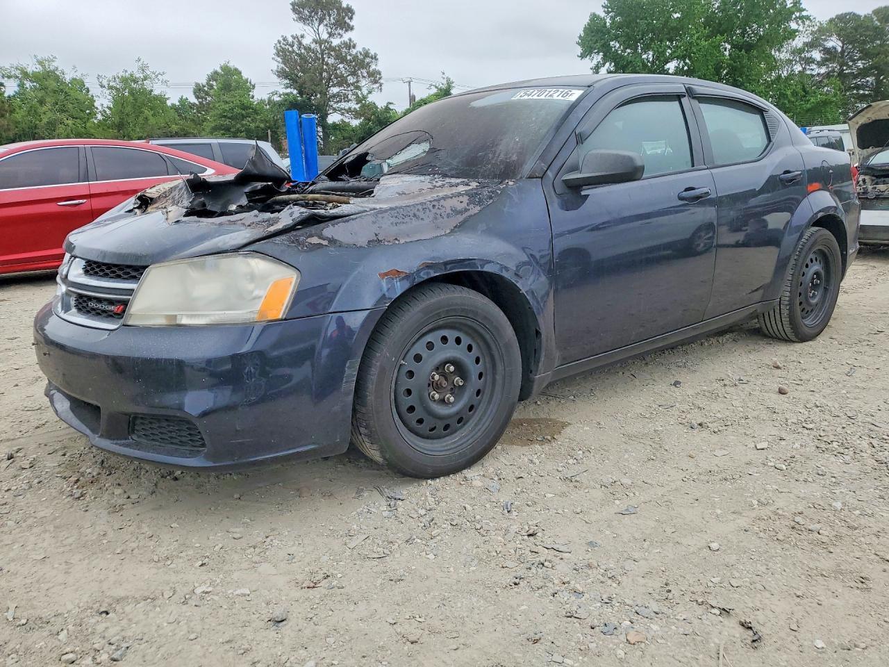 2012 Dodge Avenger SE, VIN 1C3CDZAB0CN238304 — Burn