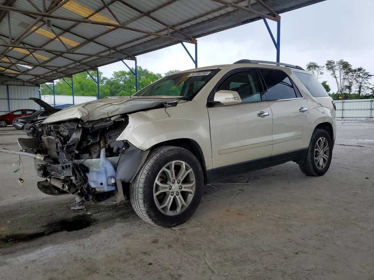 2015 GMC Acadia SLT, VIN 1GKKRRKD5FJ333806 — Front end