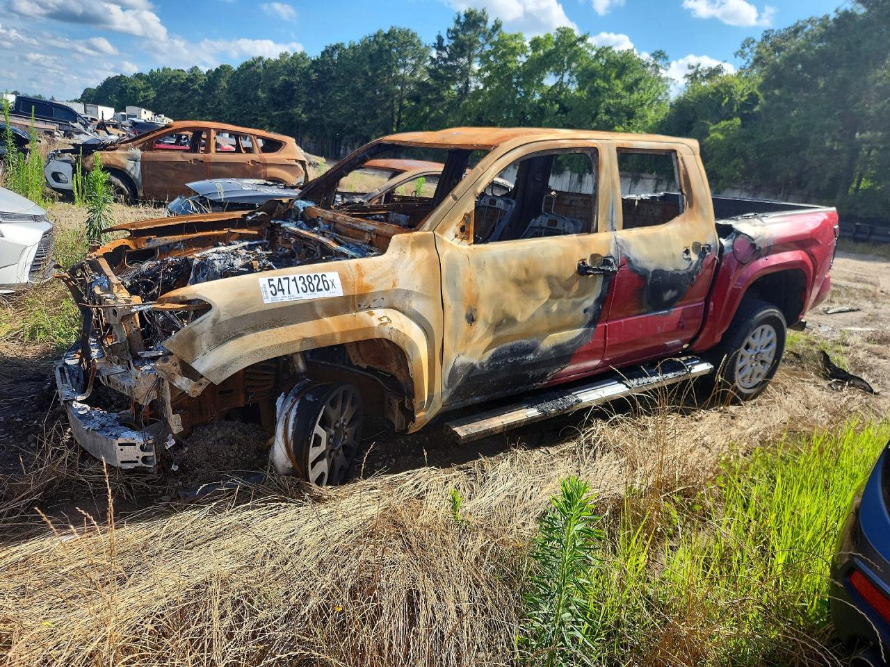 2025 Toyota Tacoma SR5, VIN 3TYKB5FN1ST020295 — Burn
