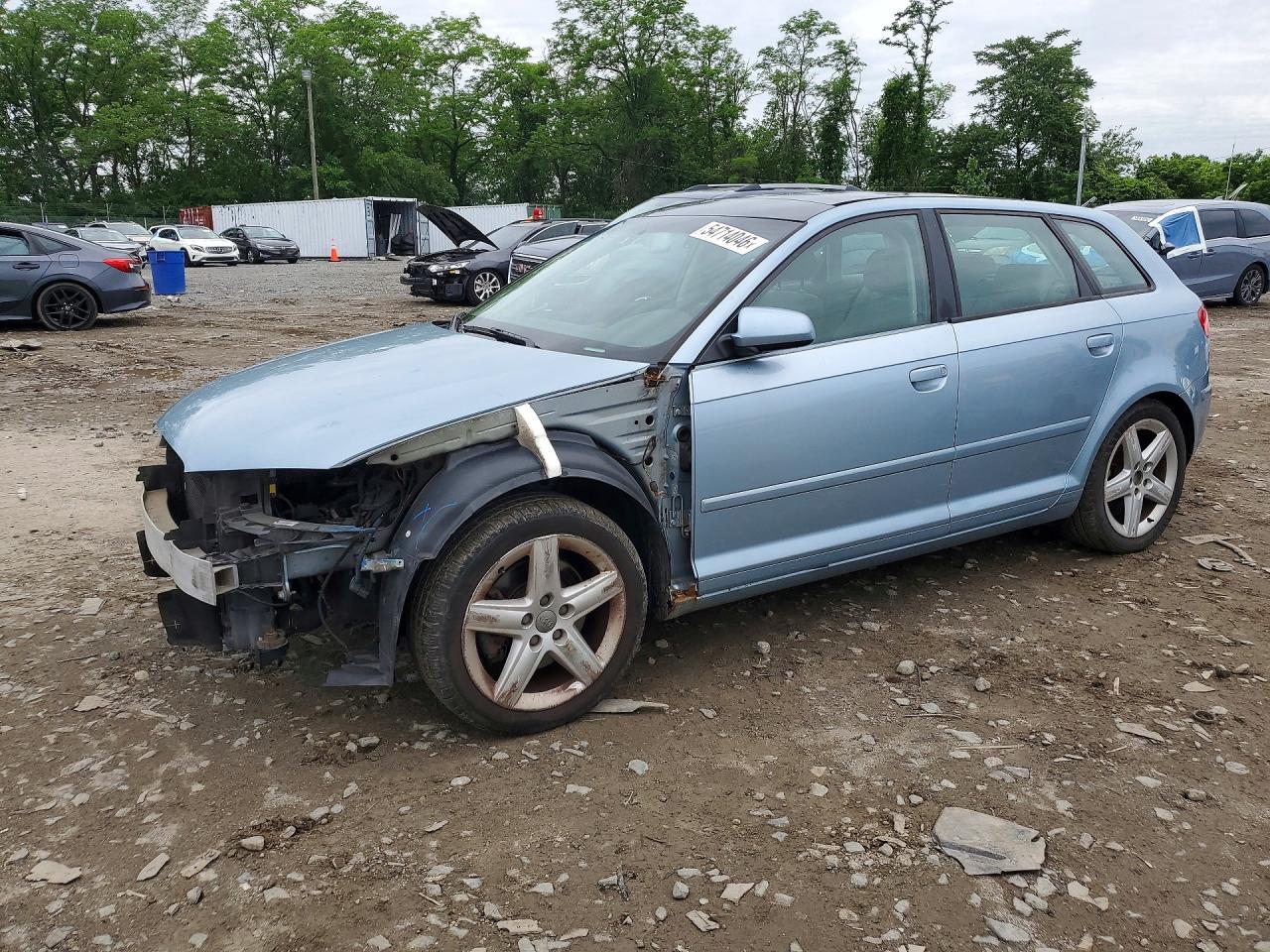 2007 Audi A3, VIN WAUHF78P37A161486 — Перед