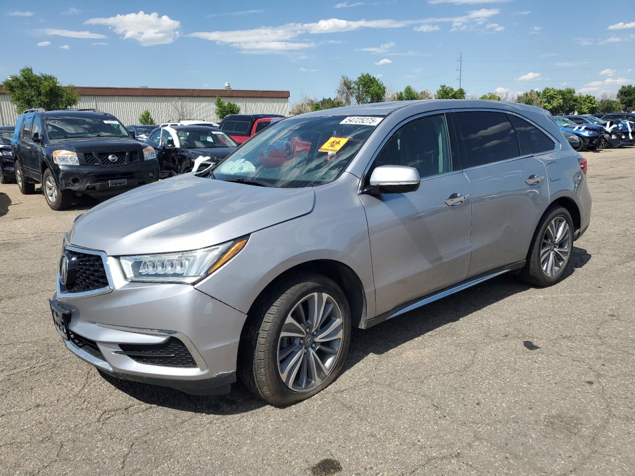 2017 Acura MDX Technology, VIN 5FRYD4H70HB042597 — Biohazard / chemical