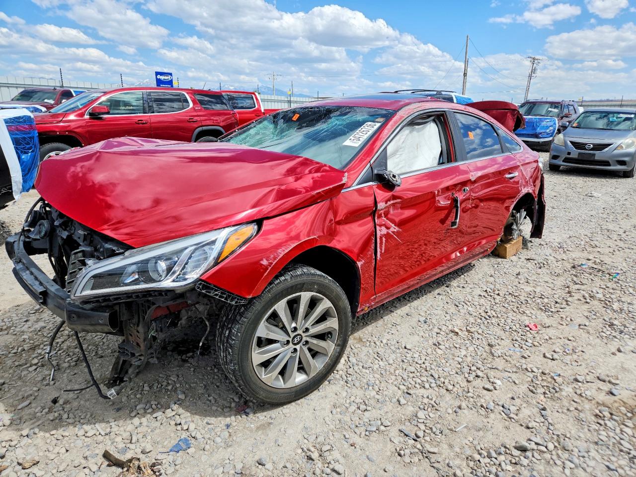 2017 Hyundai Sonata Sport, VIN 5NPE34AF6HH487792 — Опрокидывание