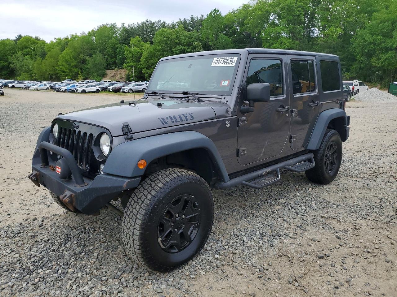 2014 Jeep Wrangler Unlimited Sport, VIN 1C4BJWDGXEL267801 — Minor dents and scratches