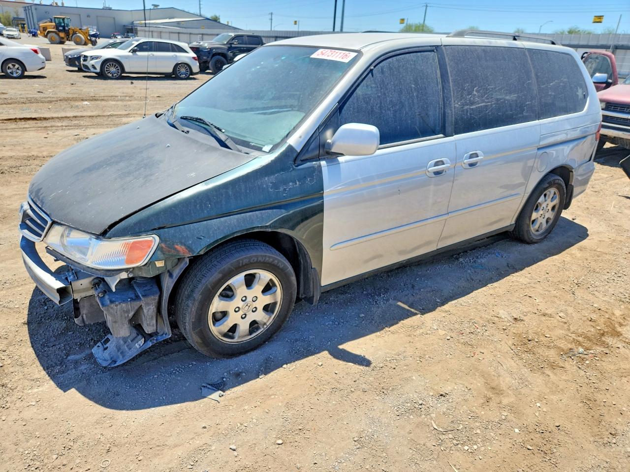 2003 Honda Odyssey EX, VIN 5FNRL18663B030154 — Front end