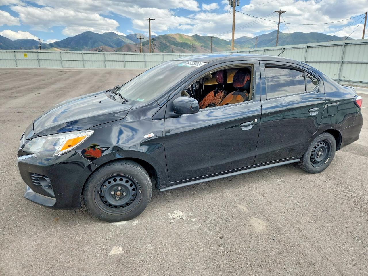 2022 Mitsubishi Mirage ES, VIN ML32FUFJ9NHF07296 — Пожар в салоне